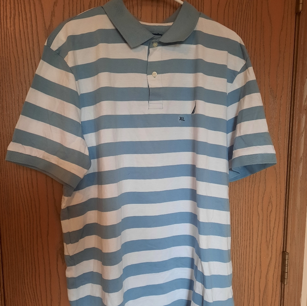 Nautica Men's Striped Polo Shirt Size XL. NWT